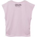 Katoenen Top - Kinderen - V-vormige Pasvorm - Korte Mouwen - Rugprint