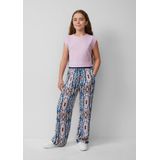 Katoenen Top - Kinderen - V-vormige Pasvorm - Korte Mouwen - Rugprint