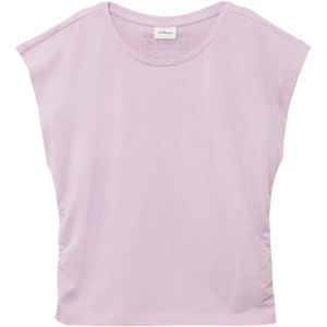 Katoenen Top - Kinderen - V-vormige Pasvorm - Korte Mouwen - Rugprint