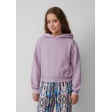 Sweatshirt - Cropped Oversized - Katoenmix - Met Rugprint