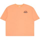 T-shirt - Boxy Fit - Katoen - Oversized - Geribde Halslijn