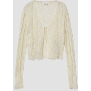 Gebreide Trui - V-hals - Synthetisch - Gebreid Patroon