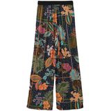 Broek - Loose-Fit - Viscose - All-Over Print - Hoge Taille