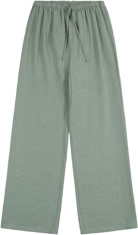 Capri Broek - Breed - Hoog - Viscose Stretch - Elastische Tailleband