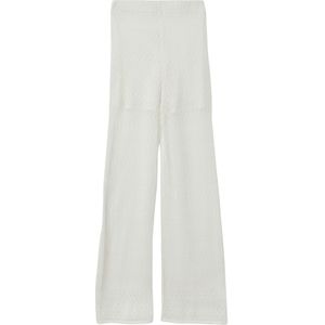 Legging - Ajourstrick - Zwart - Katoen - Elastische Band