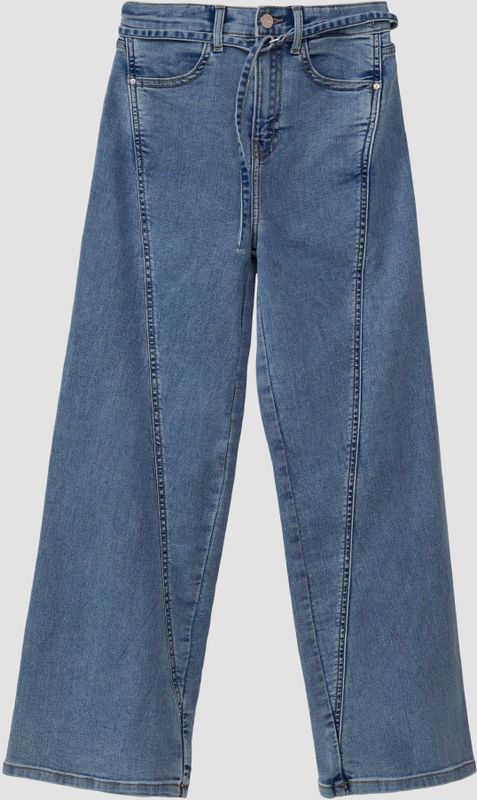 Jeans - Regular-Fit - Wijde Pijpen - Superhoge Taille - Katoen-Stretch