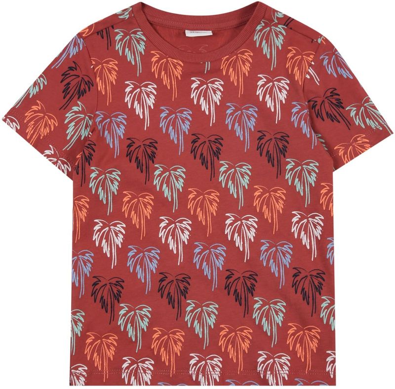 s.Oliver - T-shirt - Roodbruin - Katoen