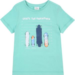 s.Oliver - T-shirt - Petrol - 100% Katoen