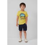 Cargobroek - Slim-Fit - Blauw - Katoenmix - Verstelbare Taille