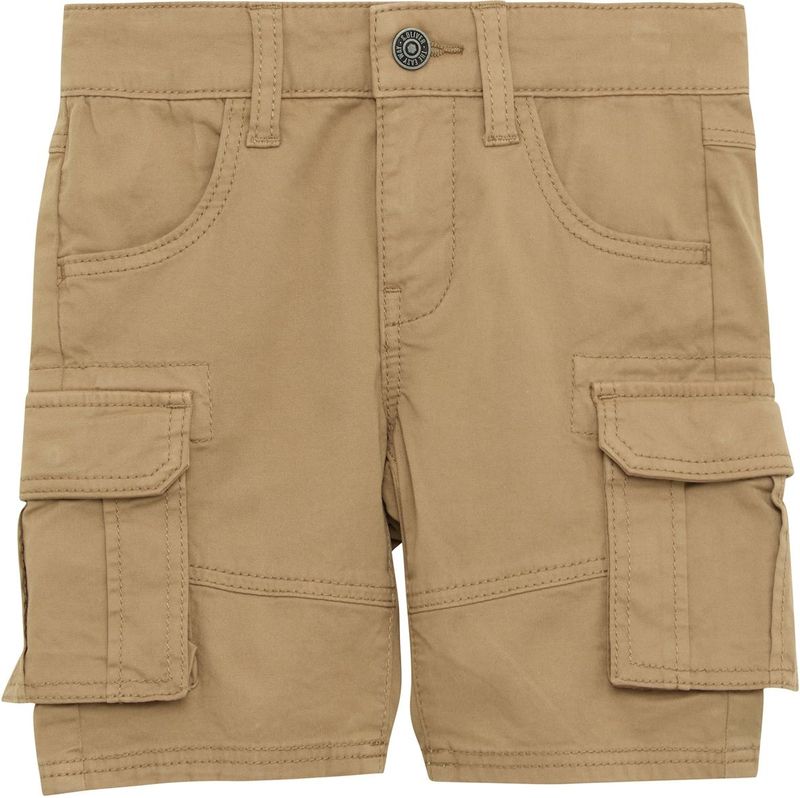 Broek - Slim-fit Bermuda - Voor Kinderen - Katoenmix - Met Cargozakken