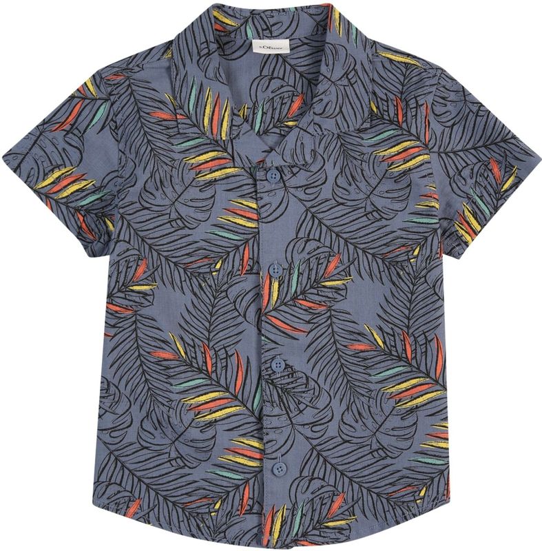 Overhemd - Katoen - Korte Mouwen - All-over Print