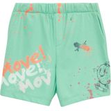 Bermuda - Blauw - Katoen - Verstelbare Taille