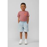 s.Oliver - Bermuda Jean - Blauw - 92% Katoen - Taille Hoog - Jambes Larges