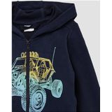 Sweaters - Sweatshirt Jas - Katoenmix - Met Capuchon