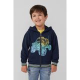 Sweaters - Sweatshirt Jas - Katoenmix - Met Capuchon