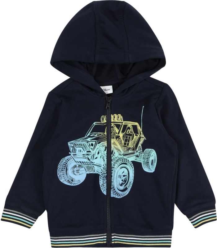 Sweaters - Sweatshirt Jas - Katoenmix - Met Capuchon