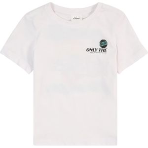 T-shirt - Katoenen Jersey - Multicolor - Korte Mouwen - Ronde Hals