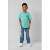 s.Oliver - T-shirt - Turquoise - Katoen