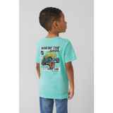 s.Oliver - T-shirt - Turquoise - Katoen
