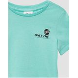 s.Oliver - T-shirt - Turquoise - Katoen