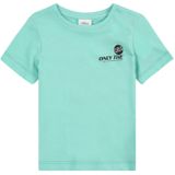 s.Oliver - T-shirt - Turquoise - Katoen