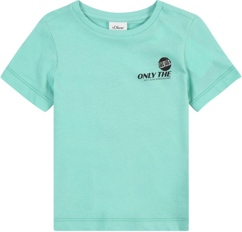 s.Oliver - T-shirt - Turquoise - Katoen
