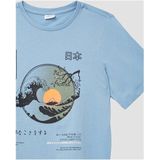 T-shirt - Regular Fit - Katoenen Jersey - Zwart - Korte Mouwen