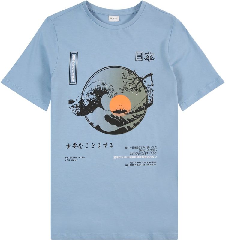 T-shirt - Regular Fit - Katoenen Jersey - Zwart - Korte Mouwen