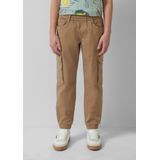 s.Oliver Pete/Regular Fit/Mid Rise/Straight Leg/Elastische tailleband zandsteen 140/REG, Zandsteen, 140