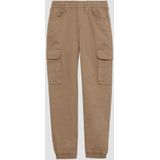 s.Oliver Pete/Regular Fit/Mid Rise/Straight Leg/Elastische tailleband zandsteen 140/REG, Zandsteen, 140