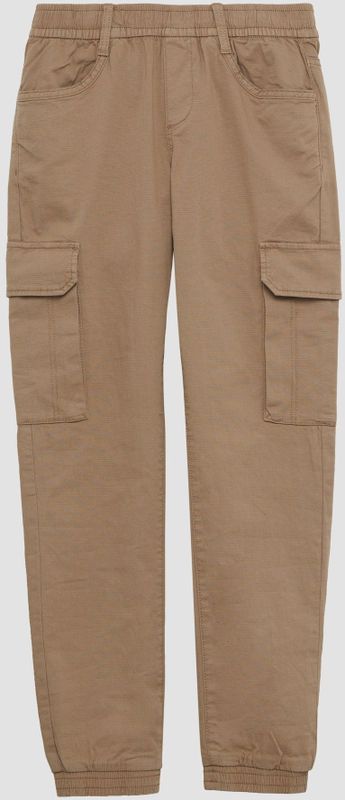 s.Oliver Pete/Regular Fit/Mid Rise/Straight Leg/Elastische tailleband zandsteen 140/REG, Zandsteen, 140