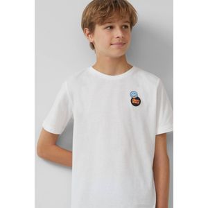 s.Oliver - T-Shirt - Regular Fit - Katoenen Jersey - Smiley® Print