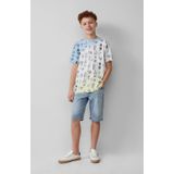 Jeans - Regular Fit - Denim Bermuda - Mid-Rise - 5-Pocket Styling