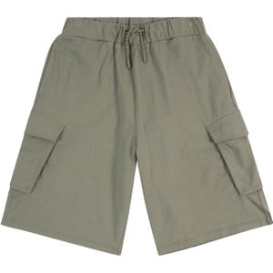 Bermuda - Katoen - Zwart - Loose-fit met Elastische Tailleband