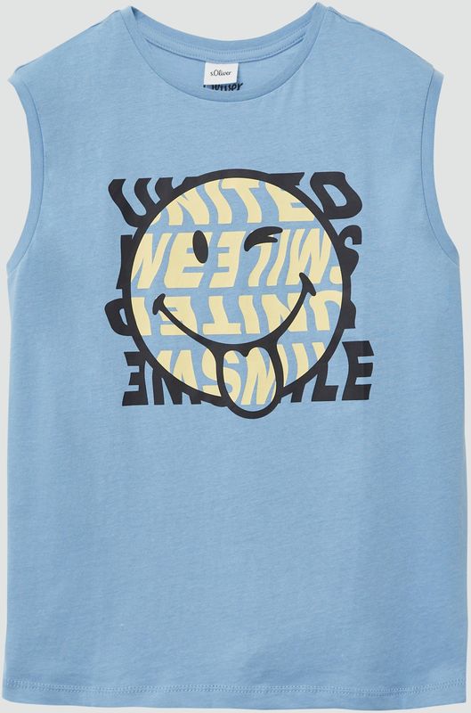 T-shirt - Mouwloos - Smiley®-print