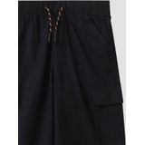 Cargobroek - Katoen - Zomer - Wijde Pijpen - Middelhoge Elastische Tailleband