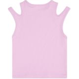 Geribde Tanktop - Zwart - Katoen - Slanke Pasvorm