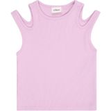 Geribde Tanktop - Zwart - Katoen - Slanke Pasvorm