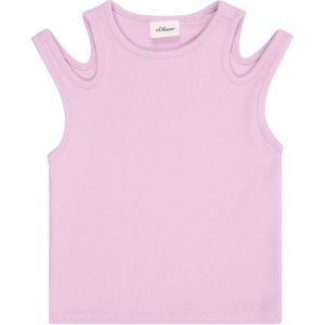 Geribde Tanktop - Zwart - Katoen - Slanke Pasvorm