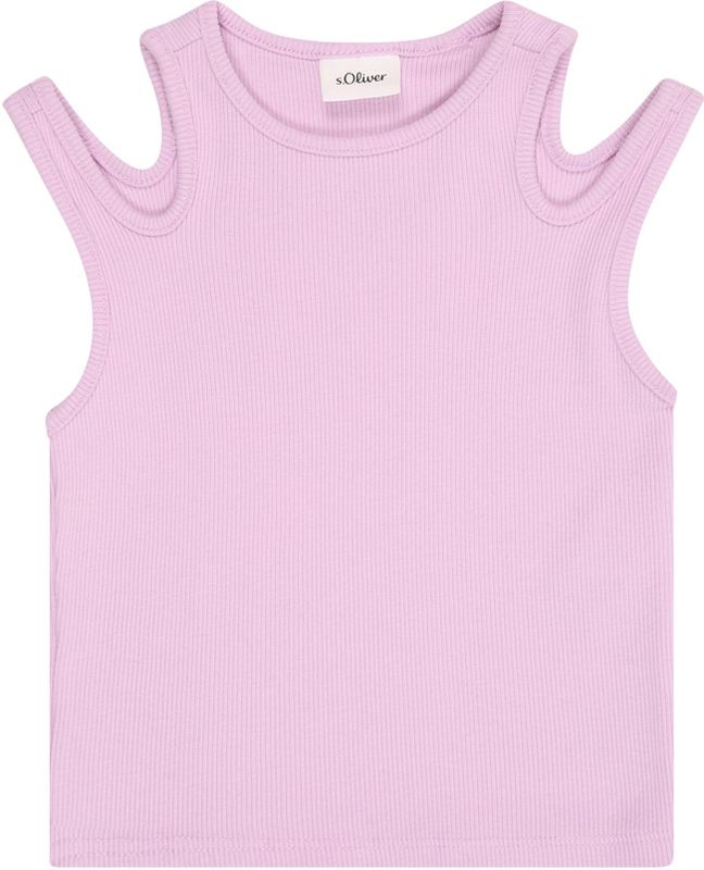 Geribde Tanktop - Zwart - Katoen - Slanke Pasvorm