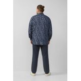 Overhemd - Lichte Jacquard - Regular Fit - Met Buttondownkraag - All-over Motief