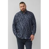 Overhemd - Lichte Jacquard - Regular Fit - Met Buttondownkraag - All-over Motief
