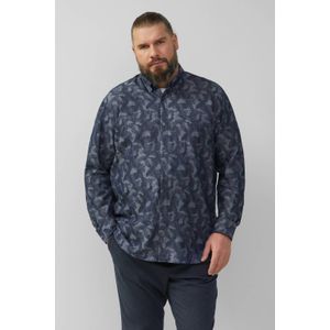 Overhemd - Lichte Jacquard - Regular Fit - Met Buttondownkraag - All-over Motief