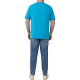 s.Oliver Big Size - T-shirt - Blauw - Katoen - Regular Fit