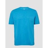 s.Oliver Big Size - T-shirt - Blauw - Katoen - Regular Fit