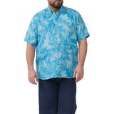 Shirt - Linnen Overhemd - Korte Mouwen - All-over Print