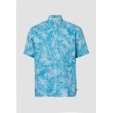 Shirt - Linnen Overhemd - Korte Mouwen - All-over Print