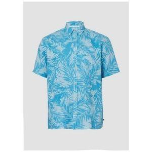 Shirt - Linnen Overhemd - Korte Mouwen - All-over Print
