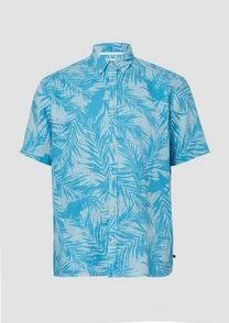 Shirt - Linnen Overhemd - Korte Mouwen - All-over Print