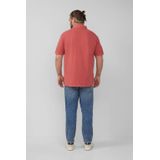 s.Oliver - Big Size - Polo - Rood - Katoen - Korte Mouwen